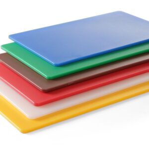 HENDI Schneidbretter HACCP GN 1/1 – 6er-Set in verschiedenen Farben, HENDI, 6 Stk., 530x325mm