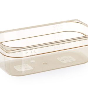 HENDI Gastronorm-Behälter 1/3, hochtemperaturbeständig, HENDI, GN 1/3, 3,8L, Transparent, 325x176x(H)100mm