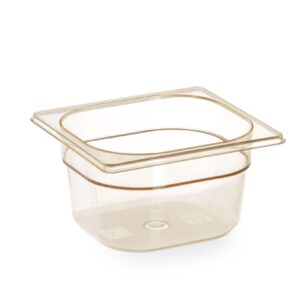 HENDI Gastronorm-Behälter 1/6, hochtemperatubeständig, HENDI, GN 1/6, 1,6L, Transparent, 176x162x(H)100mm