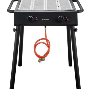 HENDI Gasgrill Xantos Black, HENDI, Schwarz, 9,5kW, 770x710x(H)870mm