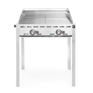 HENDI Grillsystem Green Fire mit 2 Brennern, HENDI, Profi Line, 2 Edelstahl Grillroste GN 1/1, 11,6kW, 740x612x(H)825mm