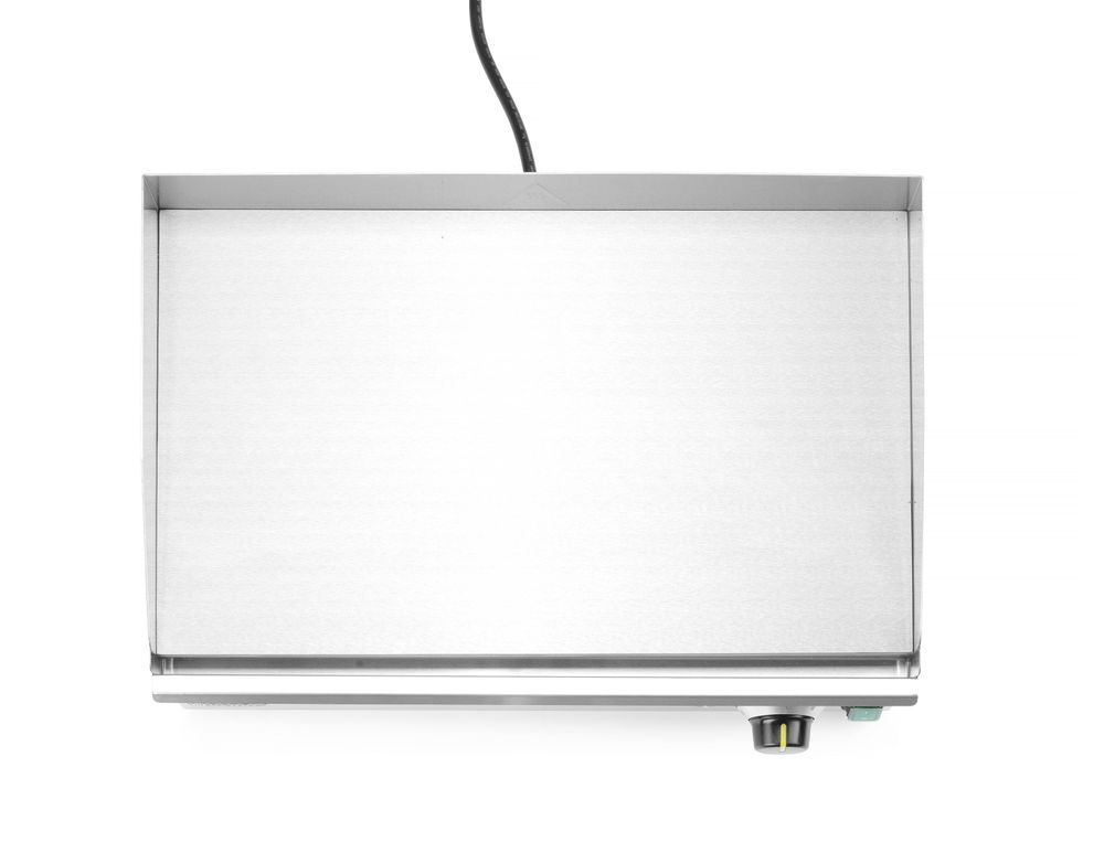 HENDI Grillplatte glatt, HENDI, Kitchen Line, 220-240V/2400W, 527x404x(H)233mm – Bild 3