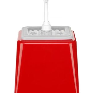 HENDI Pump-Saucenspender, HENDI, 2,5L, Rot, 230x210x(H)327mm