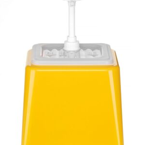 HENDI Pump-Saucenspender, HENDI, 2,5L, Gelb, 230x210x(H)327mm