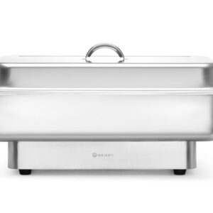 HENDI Chafing dish elektrisch Pollina, HENDI, Profi Line, 9L, Silber, 230V/900W, 587x440x(H)273mm