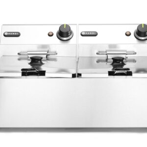 HENDI Friteuse Kitchen Line - 2x6L, HENDI, Kitchen Line, 12L, 230V/6600W, 550x430x(H)305mm