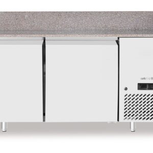 Arktic Pizzakühltisch mit Granitarbeitsplatte, 2-türig, Arktic, 250L, Granit, 230V/250W, 1510x800x(H)875mm