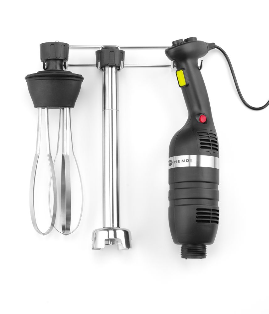 HENDI Set: Stabmixer 350 mit variabler Geschwindigkeit + Schneebesen + Halterung zur Wandmontage, HENDI, Kitchen Line, Schwarz, 230V/350W, 110x324x(H)816mm – Bild 2