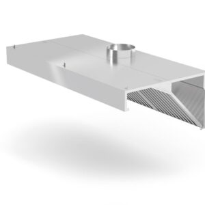 HENDI Wandmontierte Dunstabzugshaube, abgewinkelt, HENDI, Profi Line, mit LED-Beleuchtung, 1000x700x(H)450mm