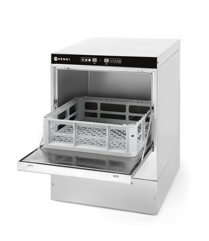 HENDI Geschirrspüler 40x40 - elektronische Steuerung, HENDI, 230V/2800W, 470x510x(H)710mm – Bild 2
