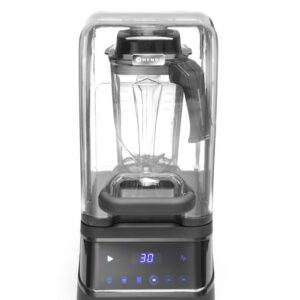HENDI Digitaler Standmixer mit Schallgehäuse, HENDI, 2,5L, Schwarz, 220-240V/1680W, 250x300x(H)546mm