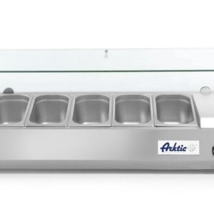 Arktic Aufsatz-Kühlvitrine Gastronorm 1/3, Arktic, 6x GN 1/3, 230V/180W, 1405x420x(H)456mm