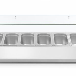 Arktic Aufsatz-Kühlvitrine Gastronorm 1/3, Arktic, 9x GN 1/3, 230V/180W, 2005x420x(H)456mm