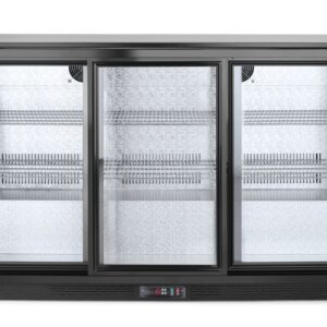 Arktic Kühlschrank mit drei Schiebetüren an der Bar, Arktic, 254L, Schwarz, 220-240V/160W, 1350x520x(H)865mm