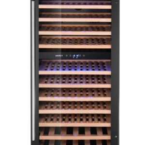 Arktic Weinkühler, 2 Zonen, 124 Flaschen, Arktic, 265L, Schwarz, 570x595x(H)1400mm
