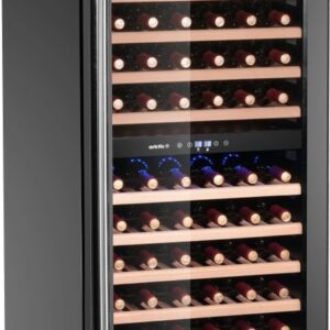 Arktic Weinkühler, 2 Zonen, 131 Flaschen, Arktic, 418L, Schwarz, 680x595x(H)1760mm
