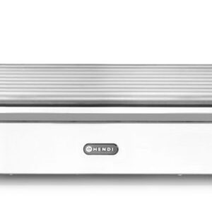 HENDI Rollengrill XL - 2 Zonen, HENDI, 14 Rollen, Silber, 220-240V/2000W, 732x590x(H)168mm