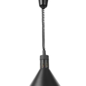 HENDI Höhenverstellbare Wärmelampe, konisch, HENDI, Schwarz, 230V/250W, ⌀275x(H)250mm