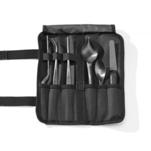 HENDI Anrichteset, 6 Stück, schwarz, HENDI, 255x25x(H)100mm