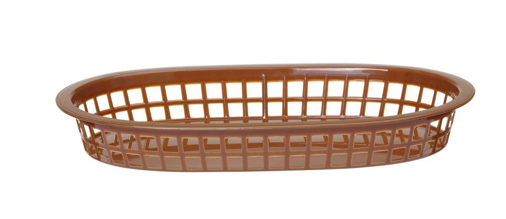 HENDI Servierkörbe im Fastfood-Stil, HENDI, Braun, 6 Stk., 275x175x(H)38mm