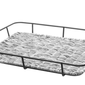 HENDI Brotkorb mit Edelstahlrand, HENDI, Hellgrau, 400x300x(H)50mm