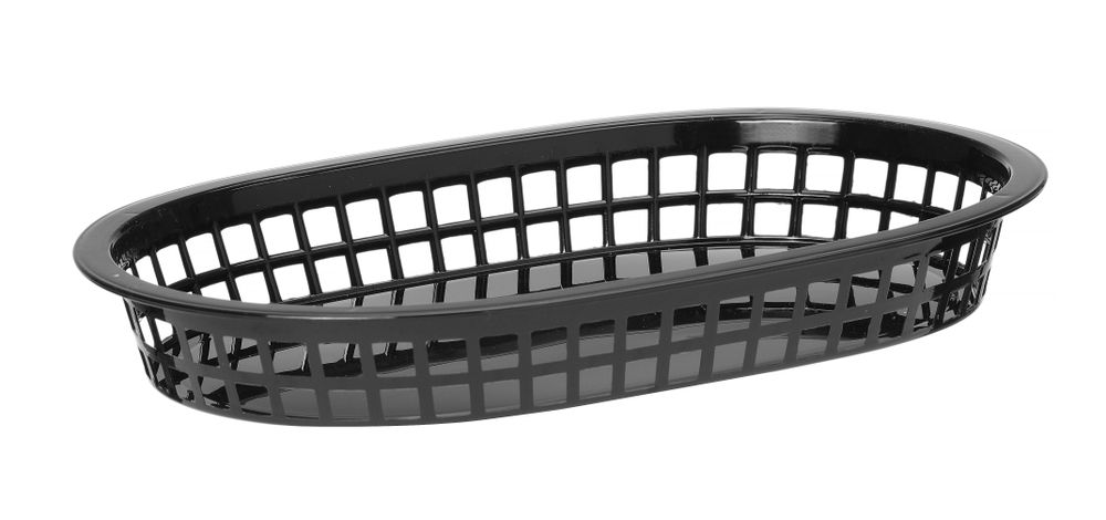 HENDI Servierkörbe im Fastfood-Stil, HENDI, Schwarz, 6 Stk., 272x175x(H)38mm – Bild 3