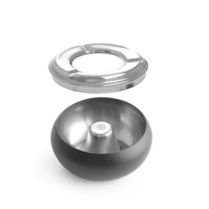 HENDI Aschenbecher, schwarz, HENDI, ⌀105x(H)58mm