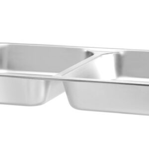 HENDI Lebensmittelpfanne GN 1/1 zweigeteilt, HENDI, 7,5L, 530x325x(H)65mm