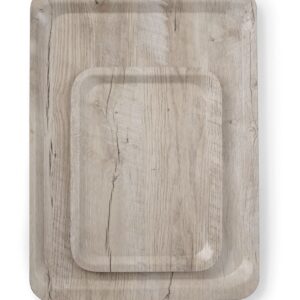 AmerBox Serviertablett aus Melamin mit Holzoptik , AmerBox, Holz hell, 240x340mm