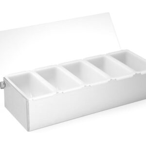 BarUp Zutatenbehälter, BarUp, 5 Fächer, 375x140x(H)90mm