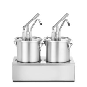 HENDI Saucenspender, Edelstahl, Zweier-Set, HENDI, 9L, 400x200x(H)440mm