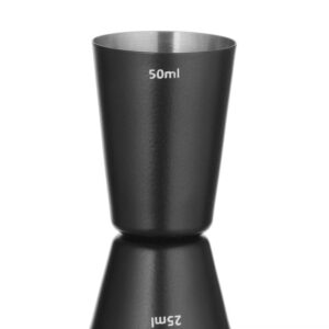 BarUp Barmaß 25/50 ml, BarUp, Schwarz, ⌀45x(H)86mm