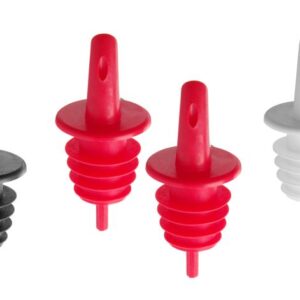 BarUp Freeflow-Ausgießer, BarUp, 2x schwarz, 2x weiß, 2x rot, Rot, 6 Stk