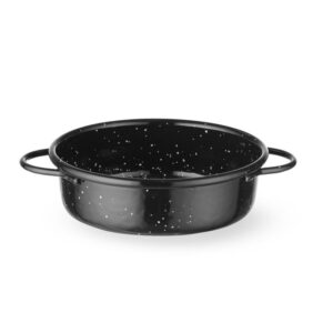 HENDI Auflaufform, emailliert, HENDI, Schwarz, ⌀120x(H)40mm