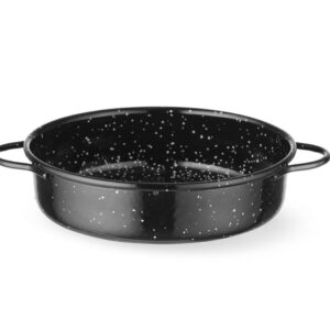 HENDI Auflaufform, emailliert, HENDI, Schwarz, ⌀140x(H)45mm