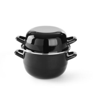 HENDI Muscheltopf, emailliert - mit Deckel, HENDI, 2L, ⌀200x(H)180mm