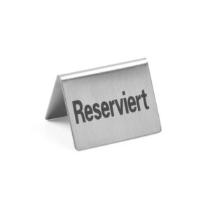 HENDI Tischschild Reserviert - 4 Stk., HENDI, Reserviert, 50x35x(H)40mm