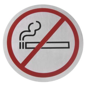 HENDI Wandschilder rund, HENDI, Nicht rauchen - groß, ⌀160mm