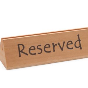 HENDI Tischschild Reserviert, HENDI, reserved, 152x44x(H)44mm