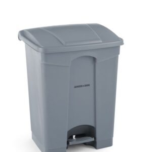 AmerBox Tret-Abfalleimer, AmerBox, 68L, Hellgrau, 490x410x(H)660mm
