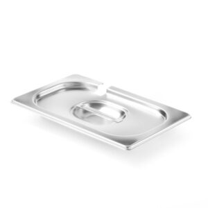 HENDI Gastronorm-Deckel mit Löffelaussparung, HENDI, Profi Line, GN 1/4, 265x162mm