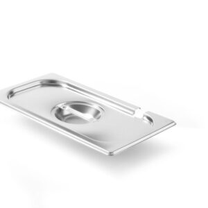 HENDI Gastronorm-Deckel mit Löffelaussparung, HENDI, Kitchen Line, GN 1/3, 325x176mm