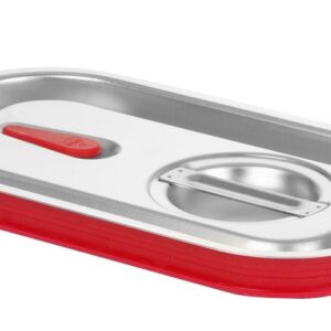 HENDI Gastronorm-Deckel mit Silikonrand, HENDI, Kitchen Line, GN 1/4, 265x162mm
