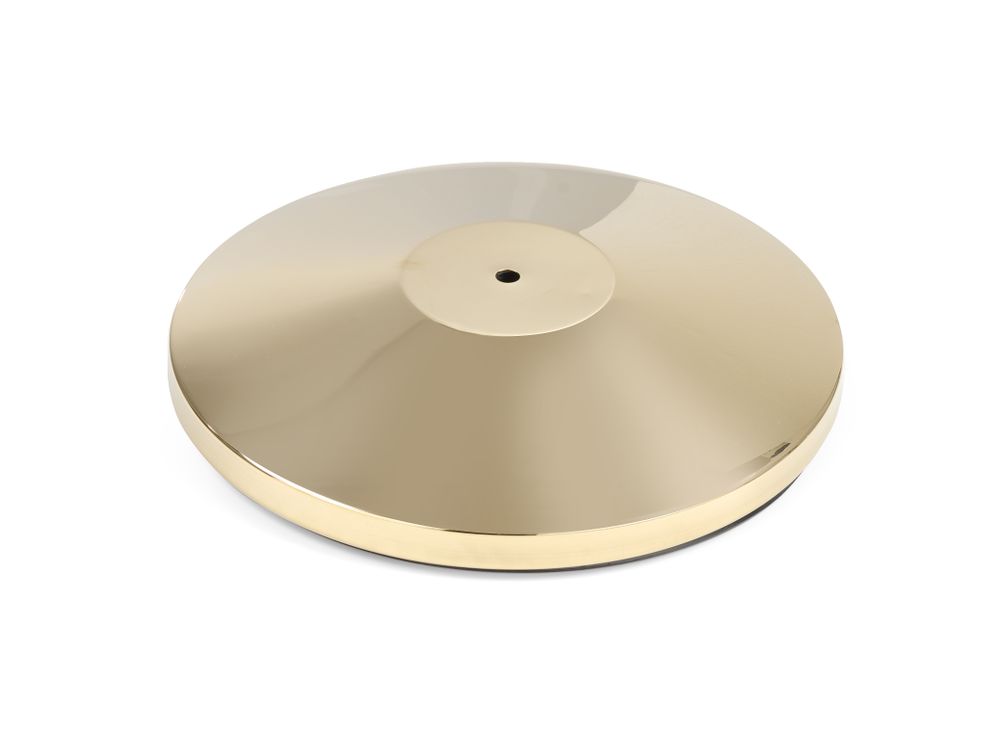 HENDI Absperrpfosten, goldfarben, HENDI, Bodenplatte, ⌀360x(H)65mm