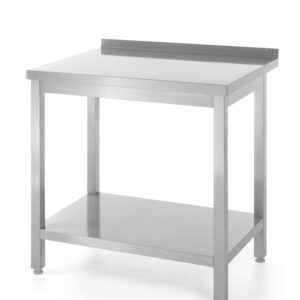 HENDI Wandtisch mit Ablage – verschraubt, Tiefe 600 mm, HENDI, Profi Line, 800x600x(H)850mm