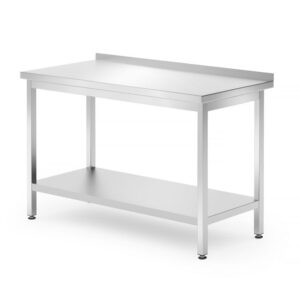 HENDI Wandtisch mit Ablage – verschraubt, Tiefe 700 mm, HENDI, Profi Line, 1200x700x(H)850mm