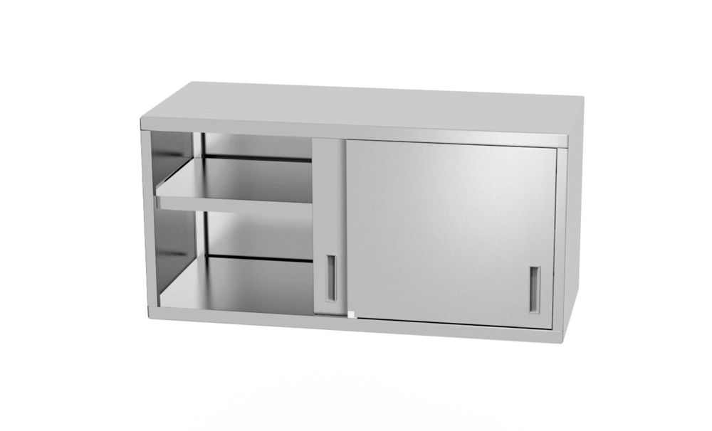 HENDI Wandschrank – verschweißt, mit Schiebetüren, HENDI, Profi Line, 1000x300x(H)600mm