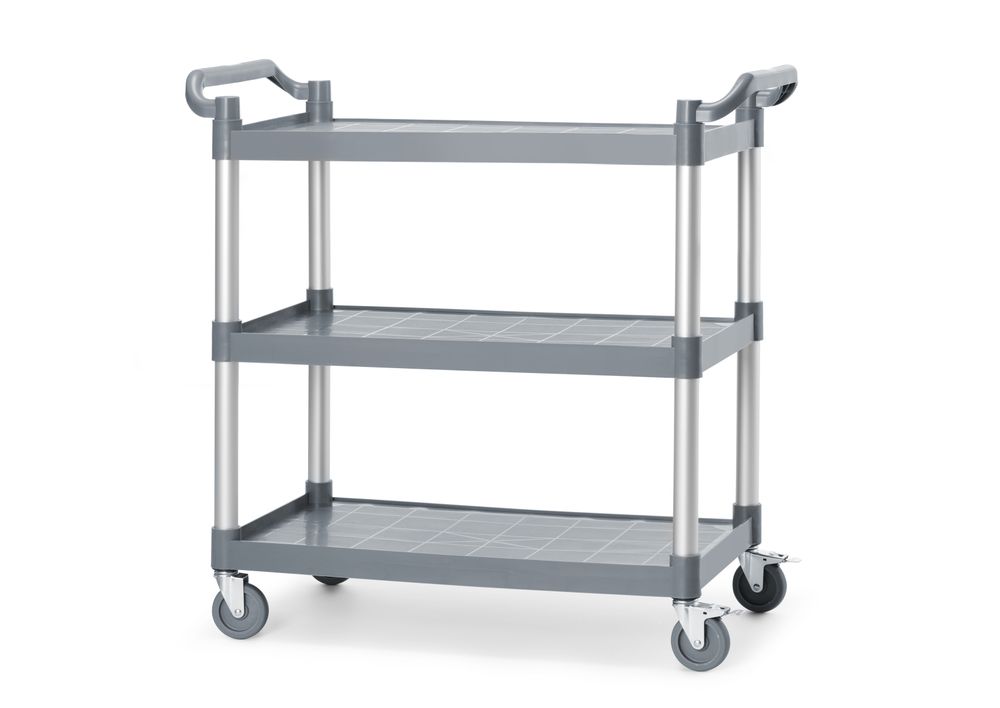 AmerBox Servierwagen aus Polypropylen mit Lagen, groß, AmerBox, 1010x500x(H)960mm – Bild 2