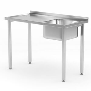 HENDI Spültisch, verschraubt, HENDI, Kitchen Line, Spülbecken auf der rechten Seite, 1000x600x(H)850mm