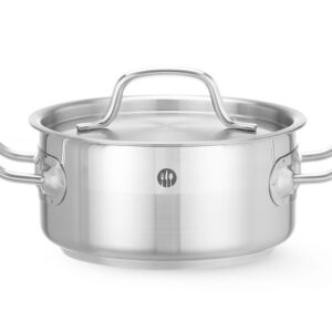 HENDI Kochtopf, niedrig - mit Deckel, HENDI, Profi Line, 1,5L, ⌀160x(H)75mm